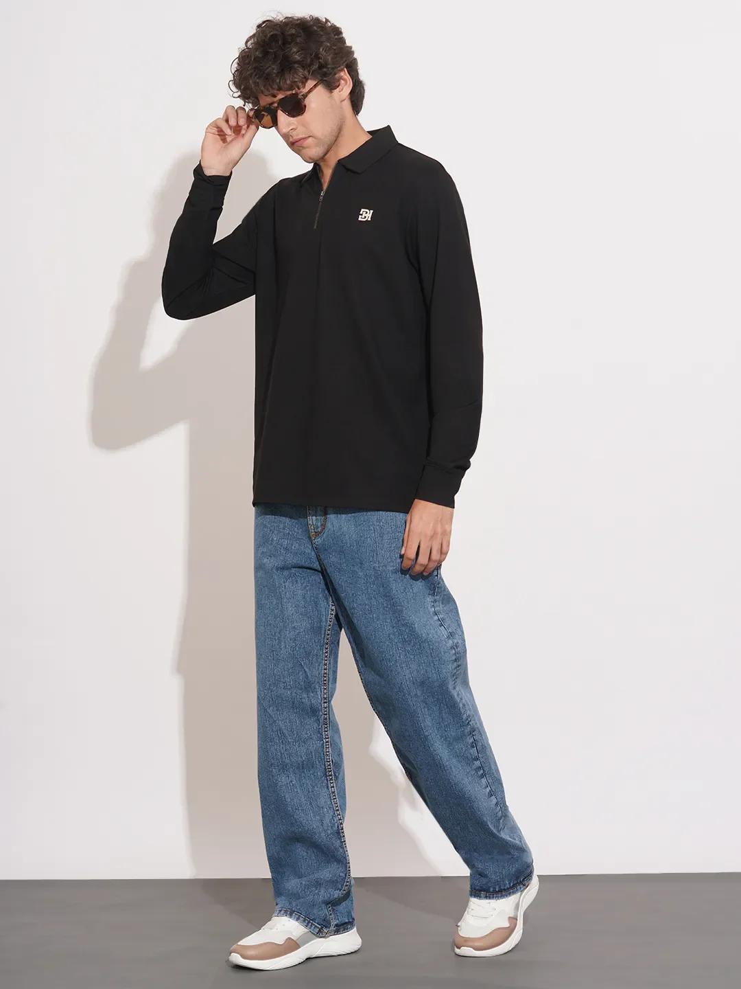 Blue Anti Fit Denims For Men By Being Human Clothing - Image 4