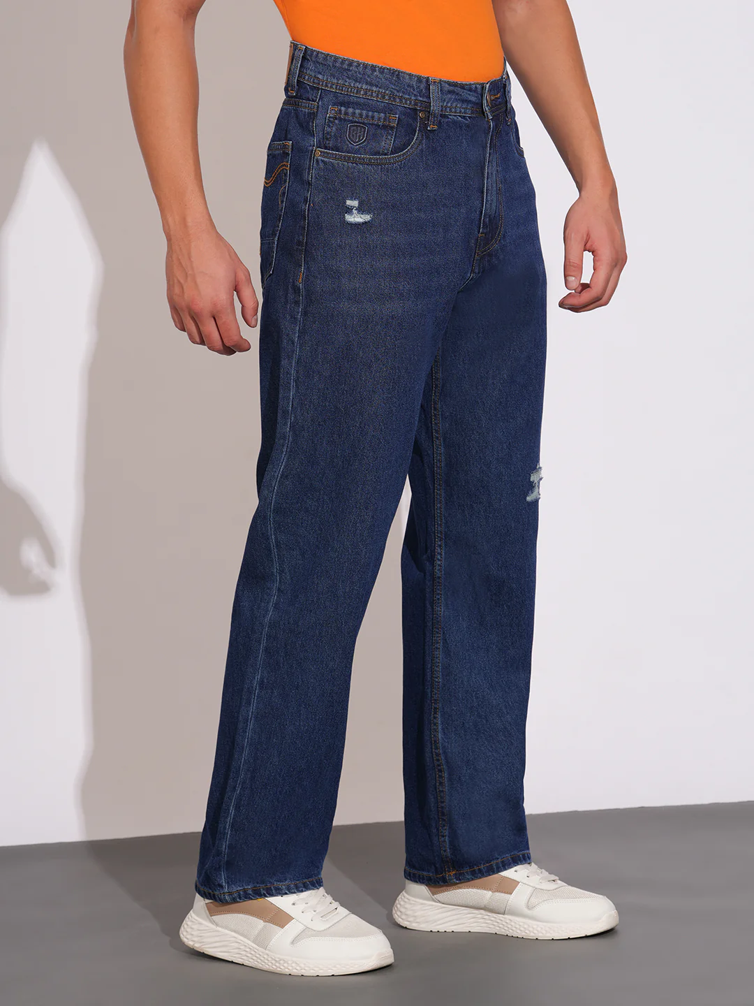 Mid Tone Anti Fit Denims for Men by Being Human Clothing - Image 2