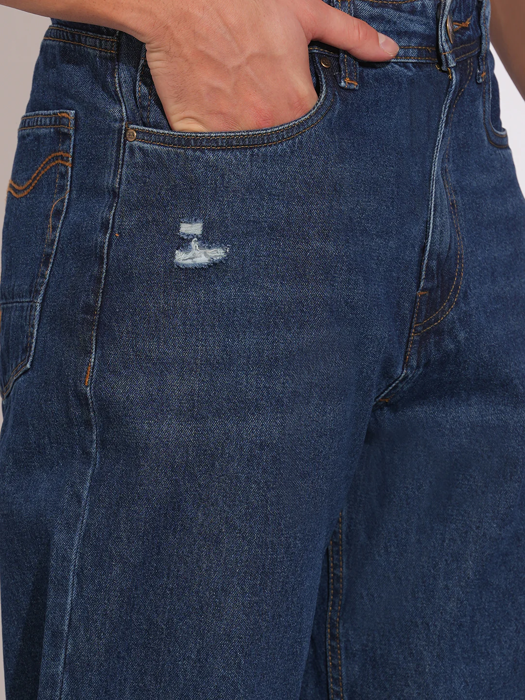 Mid Tone Anti Fit Denims for Men by Being Human Clothing - Image 5