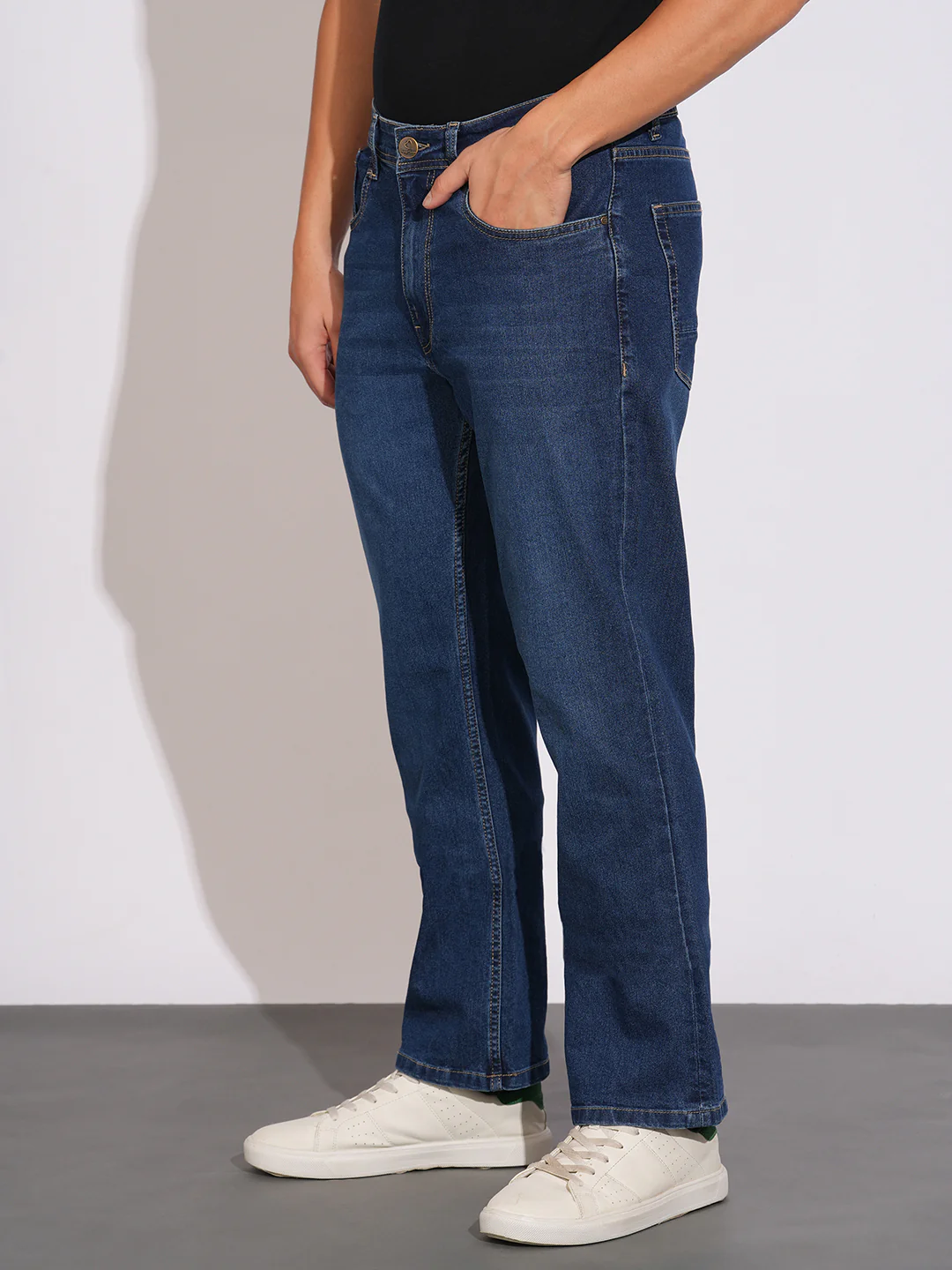 Mid Tone Boot Cut Fit Denims for Men by Being Human Clothing - Image 2