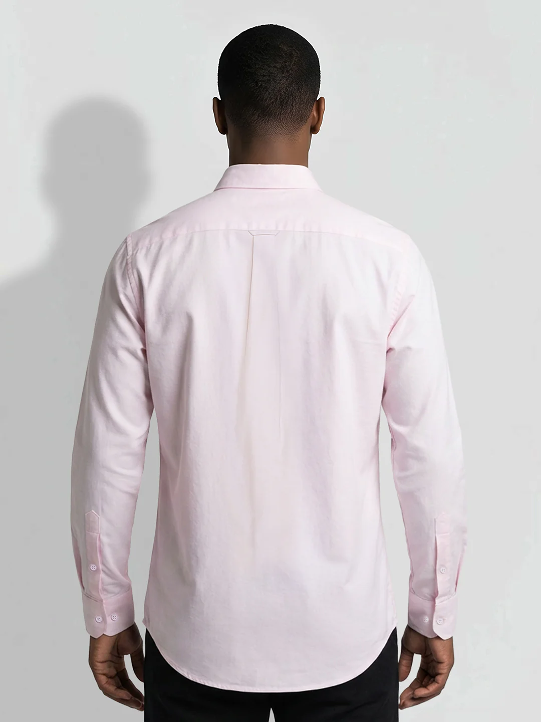 Pink Moderno Fit Men's Long Sleeves Shirt by Being Human Clothing - Image 3