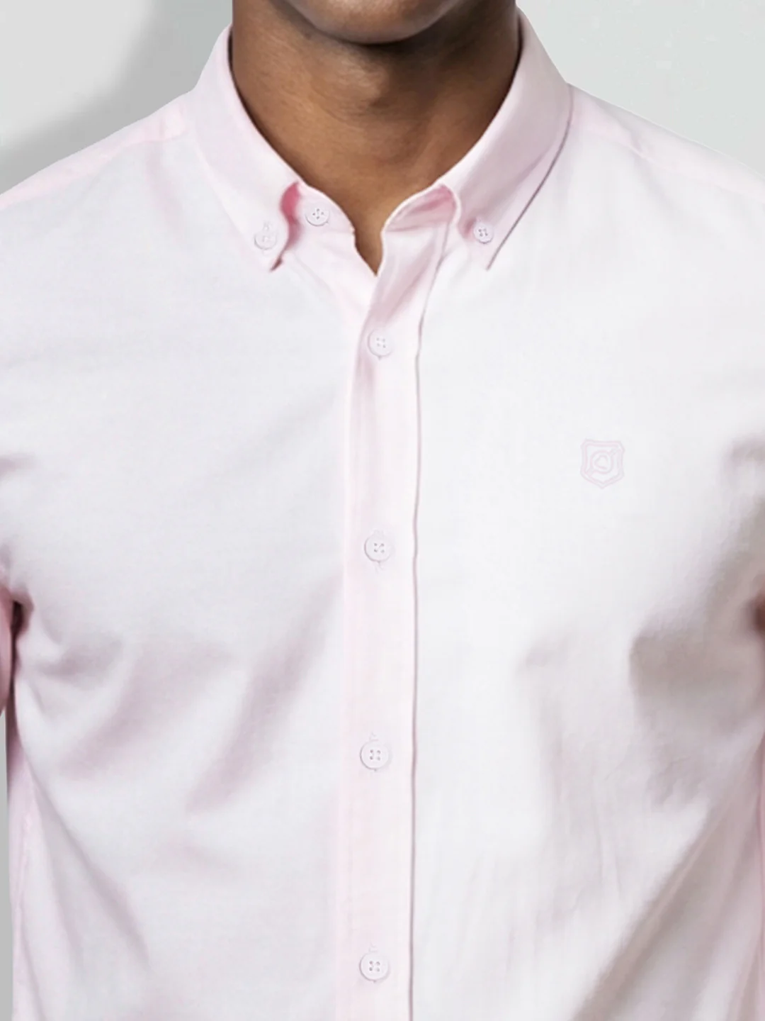 Pink Moderno Fit Men's Long Sleeves Shirt by Being Human Clothing - Image 5
