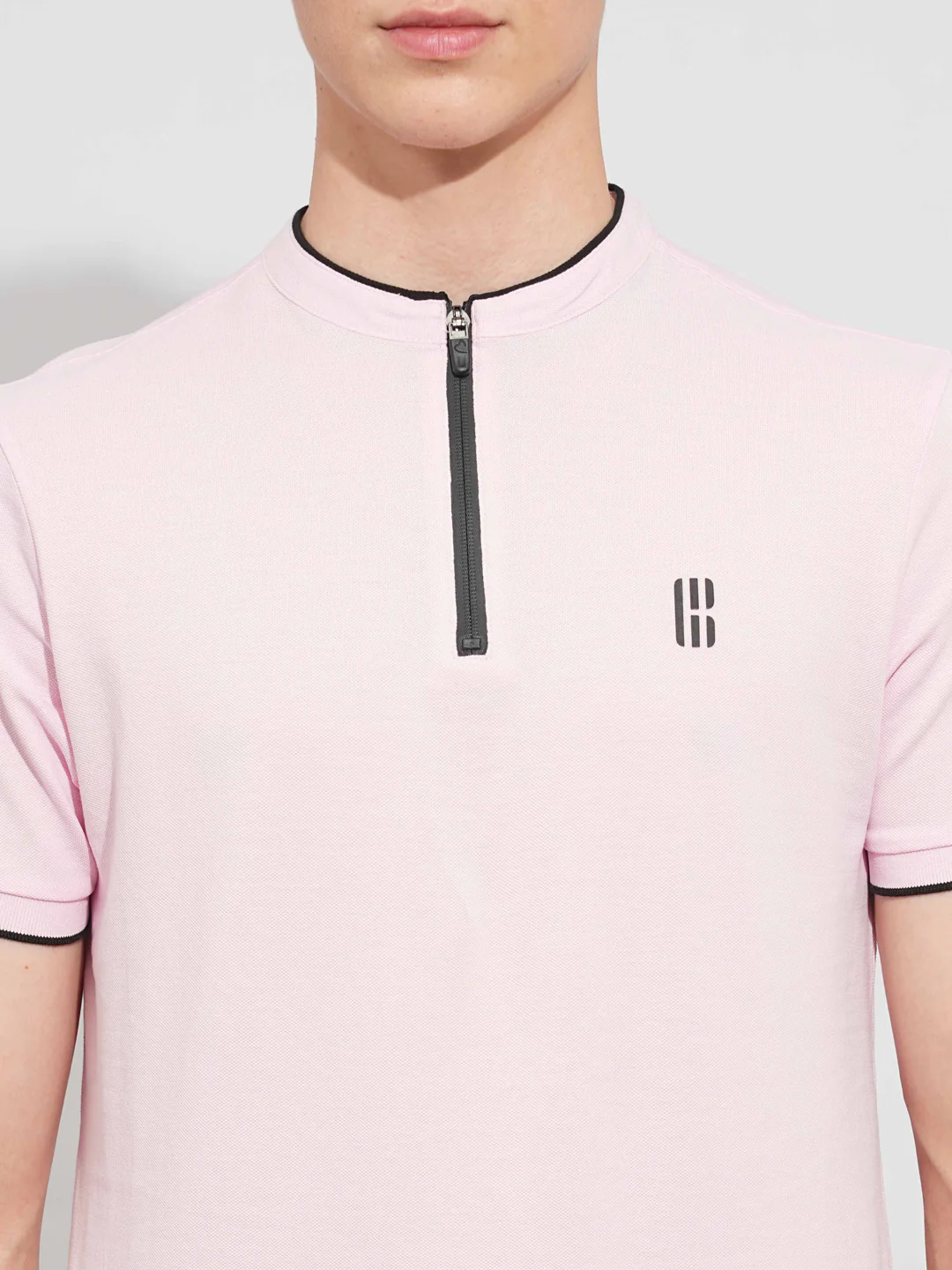 Pink Regular Fit Men's Polo T-Shirt by Being Human Clothing - Image 5