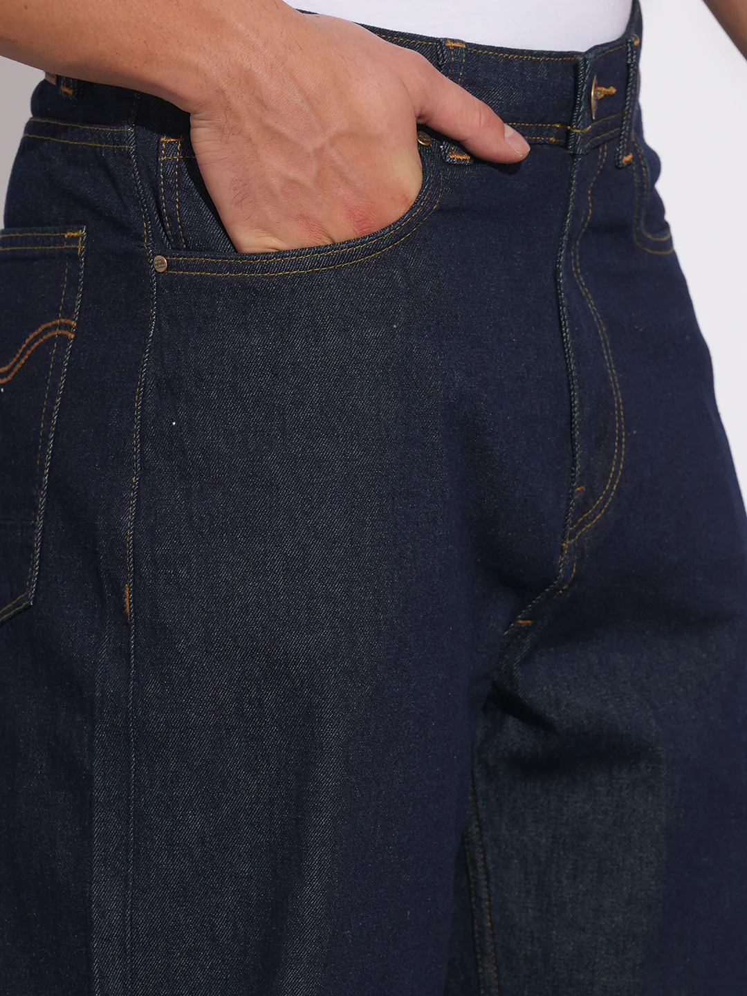 Raw Blue Anti Fit Denims for Men by Being Human Clothing - Image 5