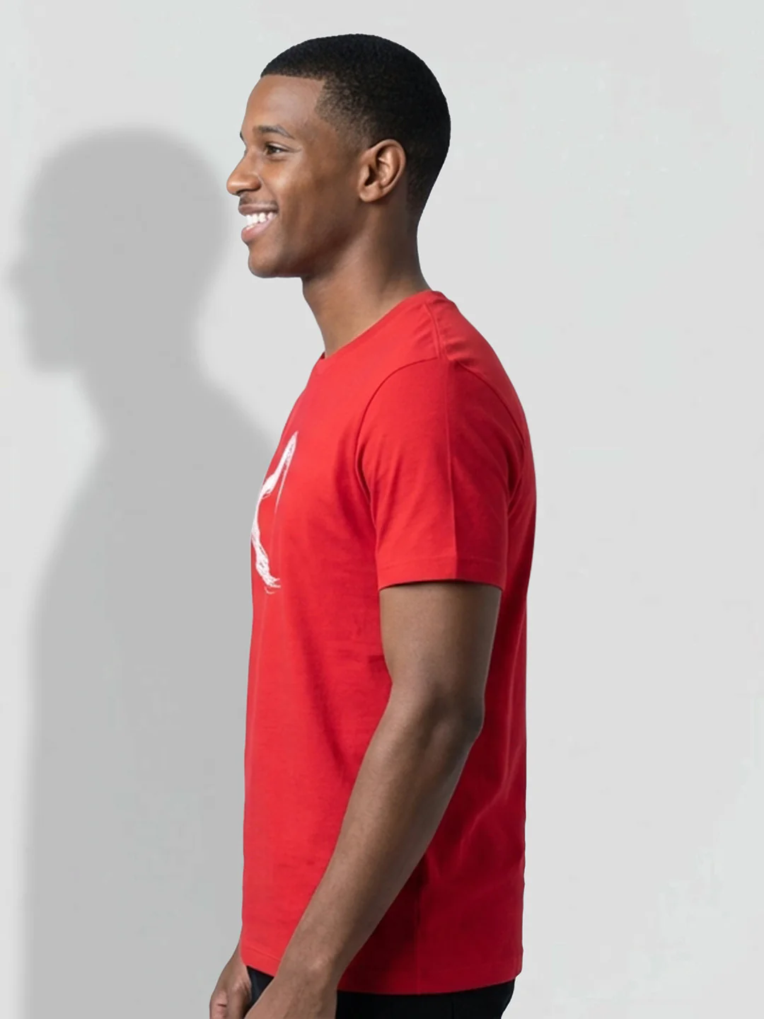 Red Moderno Fit Men's Love Graphic T-Shirt by Being Human Clothing - Image 2